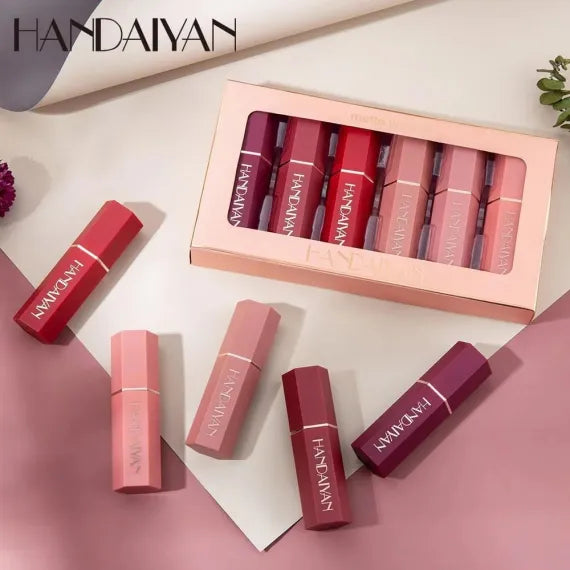 Handaiyan Matte Lipstick Rujuri Mate Rezistente Culori Mixte