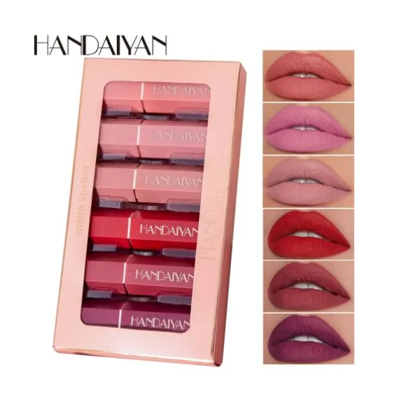 Handaiyan Matte Lipstick Rujuri Mate Rezistente Culori Mixte