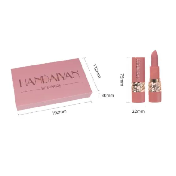 Handaiyan Matte Lipstick Ruj Mat Intens Pigmentat Culori Mixte