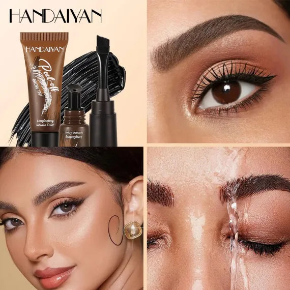 Handaiyan Peel-Off Eyebrow Tint gel sprancene tatuaj temporar culori mixte