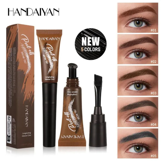 Handaiyan Peel-Off Eyebrow Tint gel sprancene tatuaj temporar culori mixte