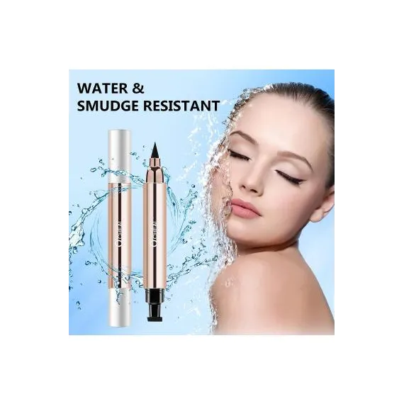 Tus cu Stampila si Eyeliner 2 Ocheal 170 Negru Rezistent la Apa