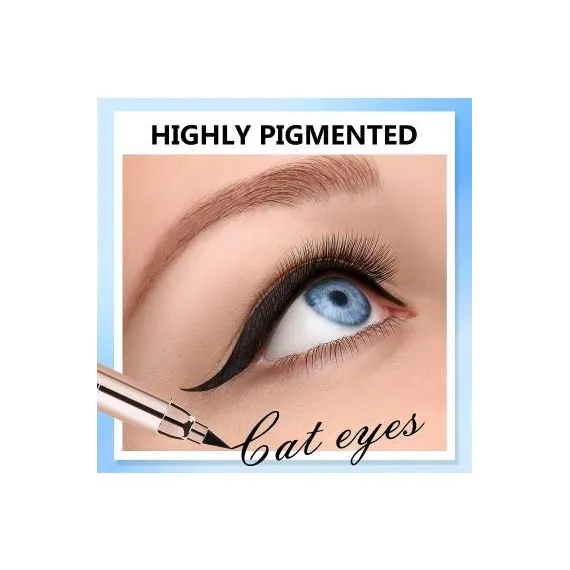Tus cu Stampila si Eyeliner 2 Ocheal 170 Negru Rezistent la Apa
