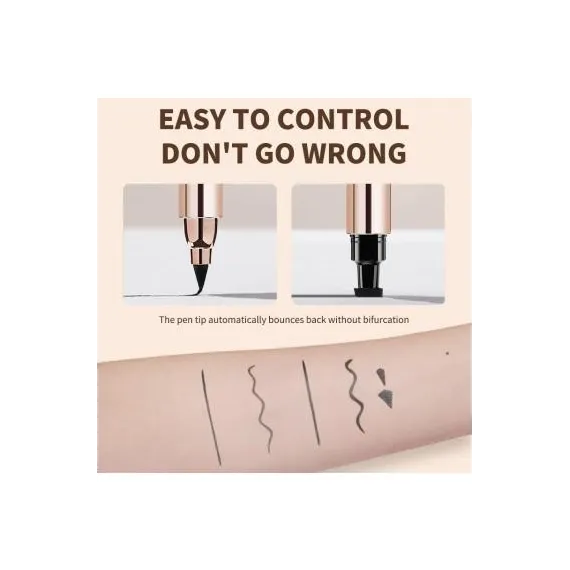 Tus cu Stampila si Eyeliner 2 Ocheal 170 Negru Rezistent la Apa