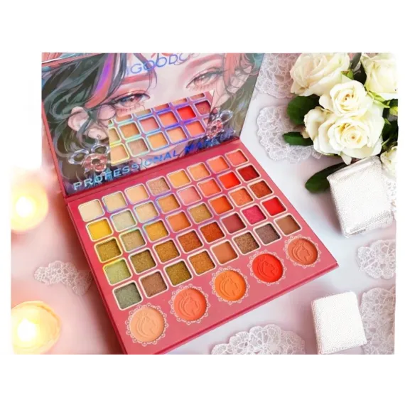 Paleta Fard IGOODCO 40 Culori Ochi + 5 Blush Trusa Machiaj Multifunctionala