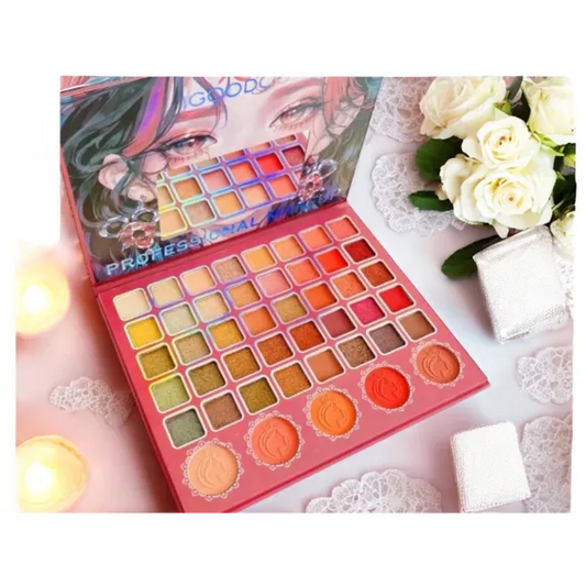 Paleta Fard IGOODCO 40 Culori Ochi + 5 Blush Trusa Machiaj Multifunctionala