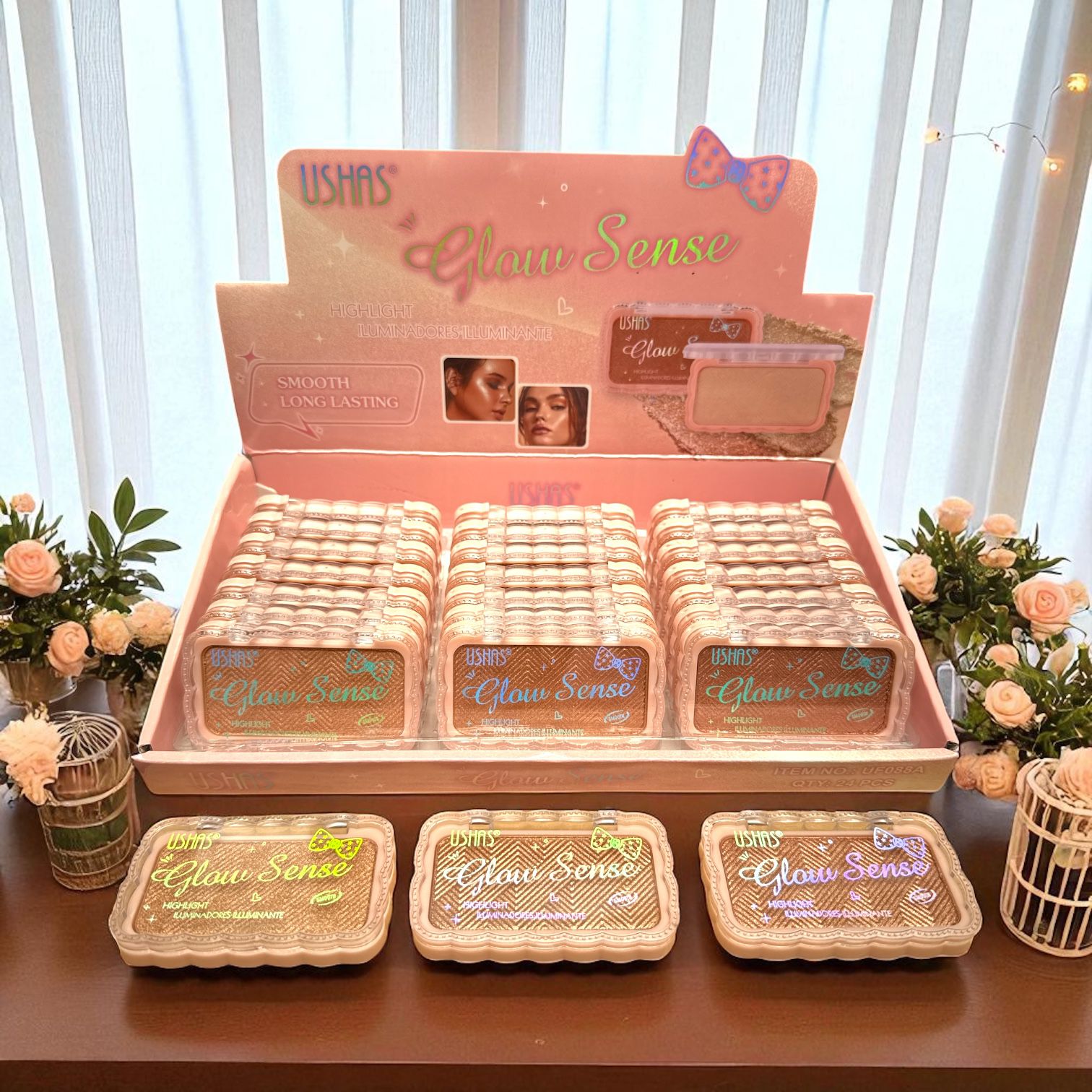 Iluminator pudra USHAS Glow Sense – stralucire naturala si finisaj luminos