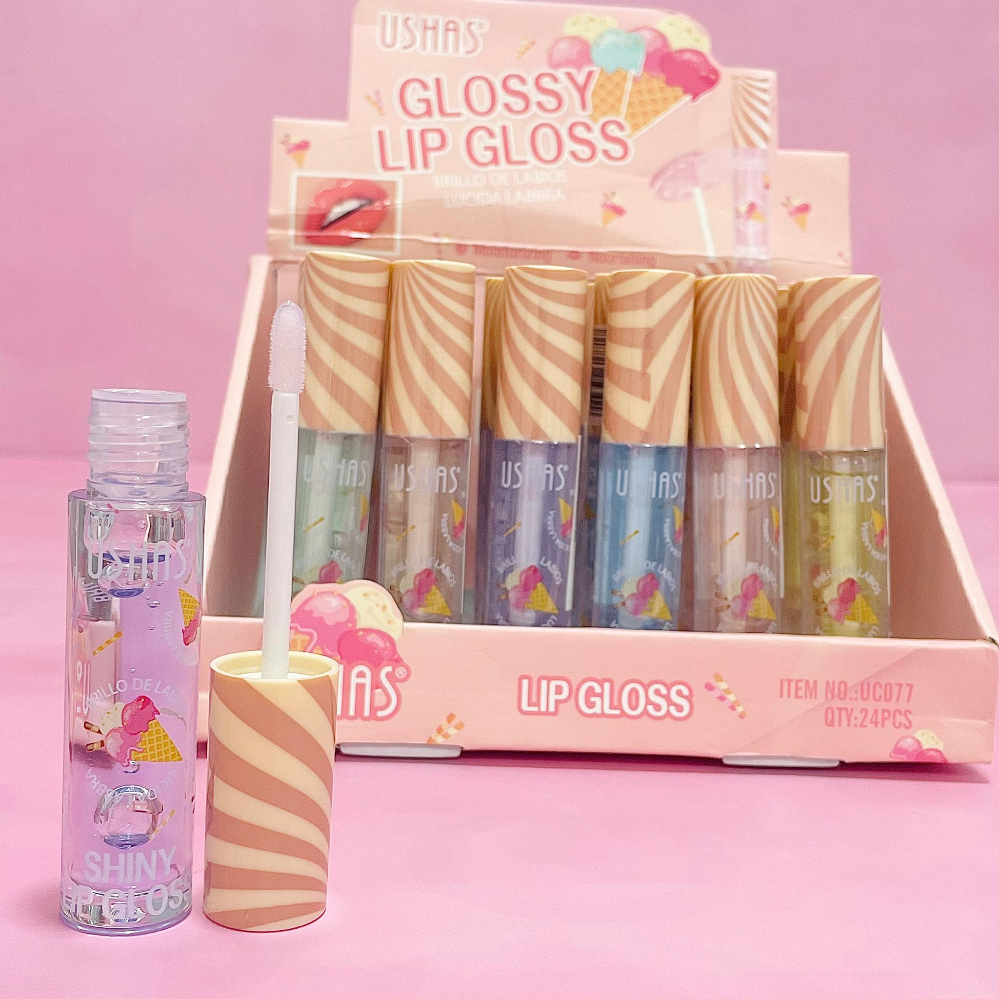 Ushas Luciu de Buze Glossy Ice Cream – Stralucire Intensa si Hidratanta