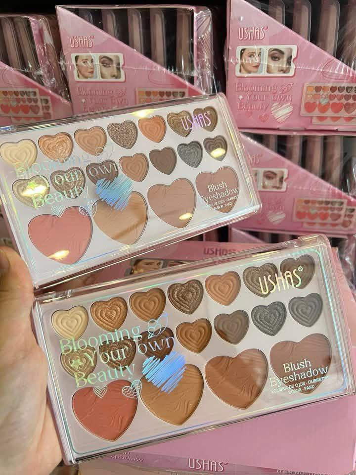 Paleta Fard de Obraz si Fard de Pleoape Ushas UF076 – look complet, culori intense si texturi fine