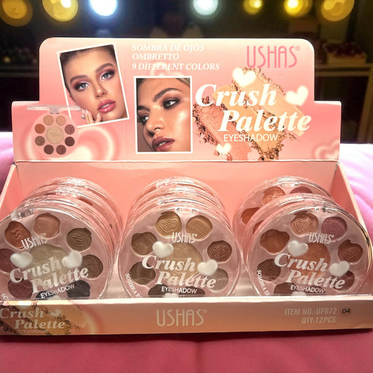 Paleta farduri de pleoape USHAS Crush Palette UF072 – 9 culori versatile