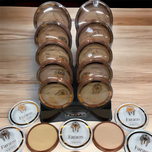 Pudra Faraon Polonia Pudra Compacta Pentru Fixare Machiaj Ten Mat