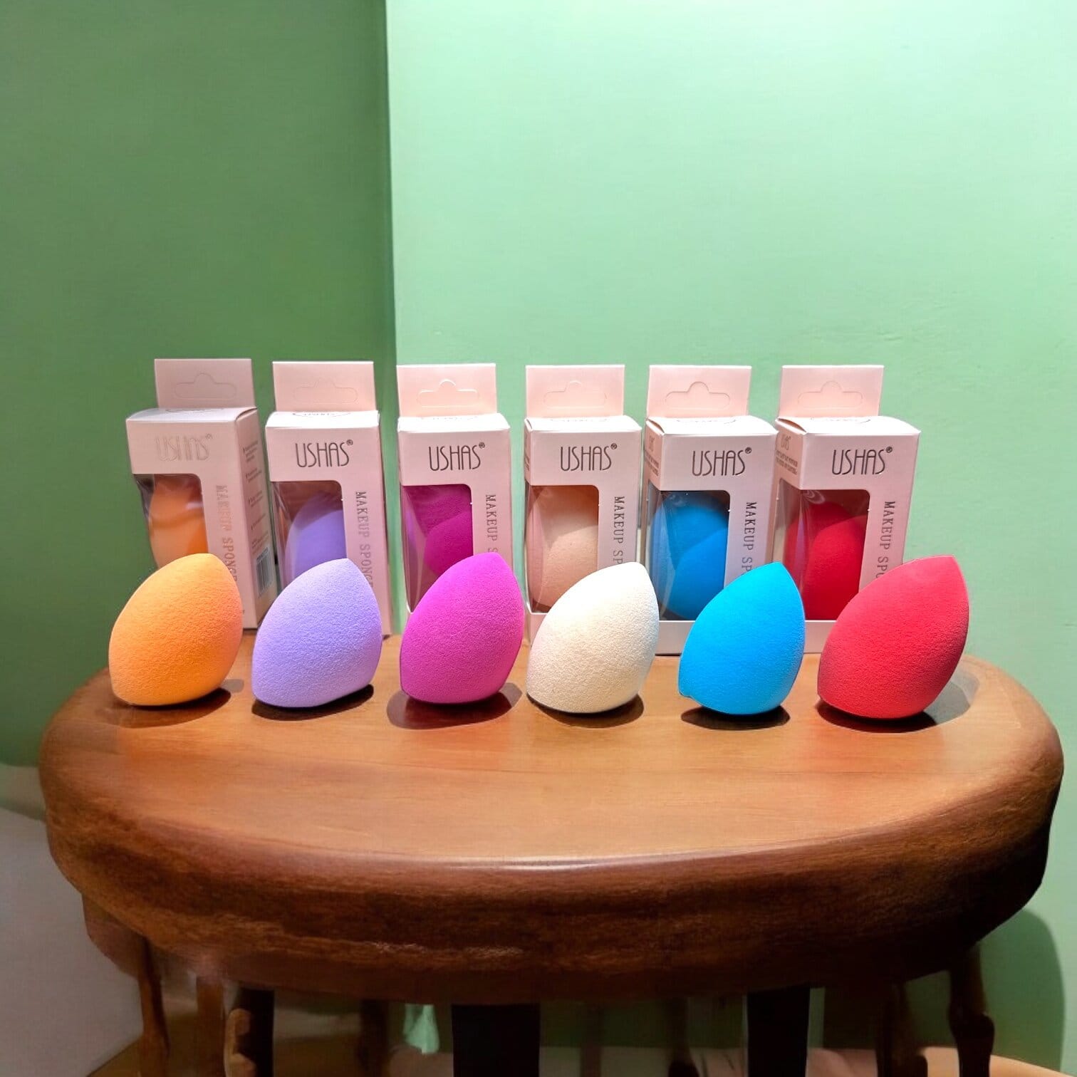 Burete Machiaj USHAS – Makeup Sponge pentru Aplicare Uniforma