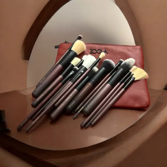 Set Pensule Fard 18 Bucati Machiaj Profesional Aplicare Precisa