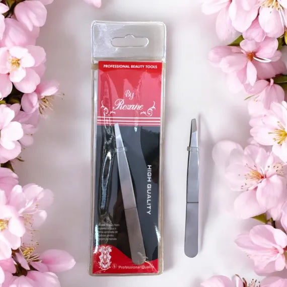 Penseta sprancene metal argintie profesionala