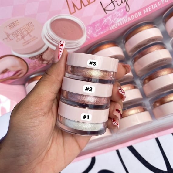 Iluminator metalic pudra Mattalic Highlighter Ushas machiaj stralucitor