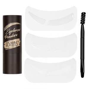 Pudra Sprancene Ushas 351 Kit Complet cu Sablon si Pensule Modelare Precisa