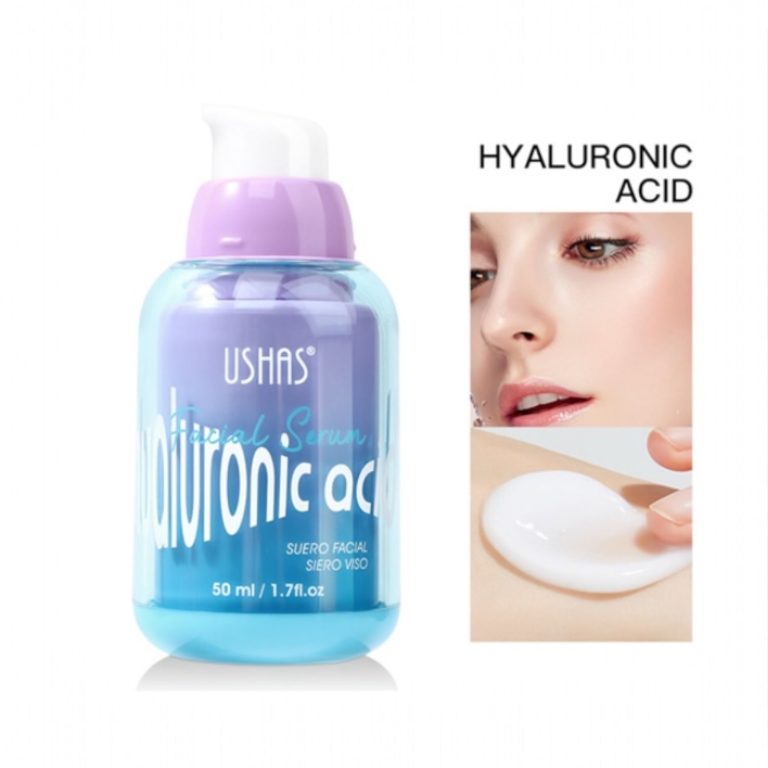 Ser Facial cu Acid Hialuronic Ushas – Hidratare si Luminozitate