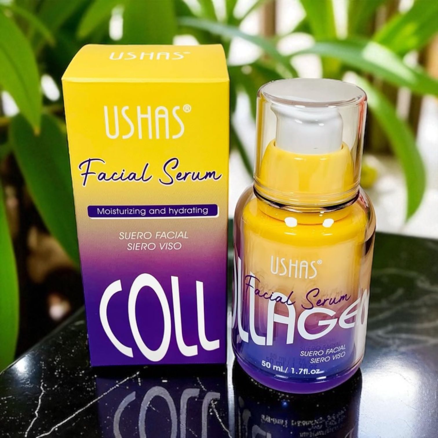 Ser Facial cu Colagen Ushas – Hidratare si Fermitate