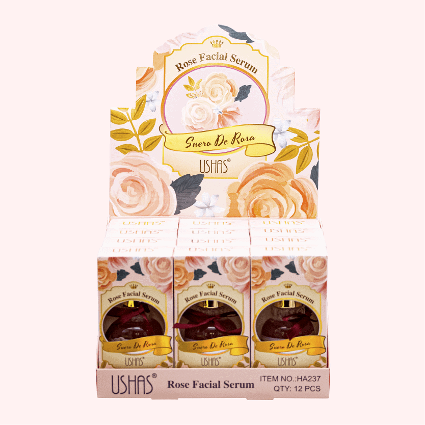 Ser facial cu trandafiri Ushas hidratare profunda fermitate