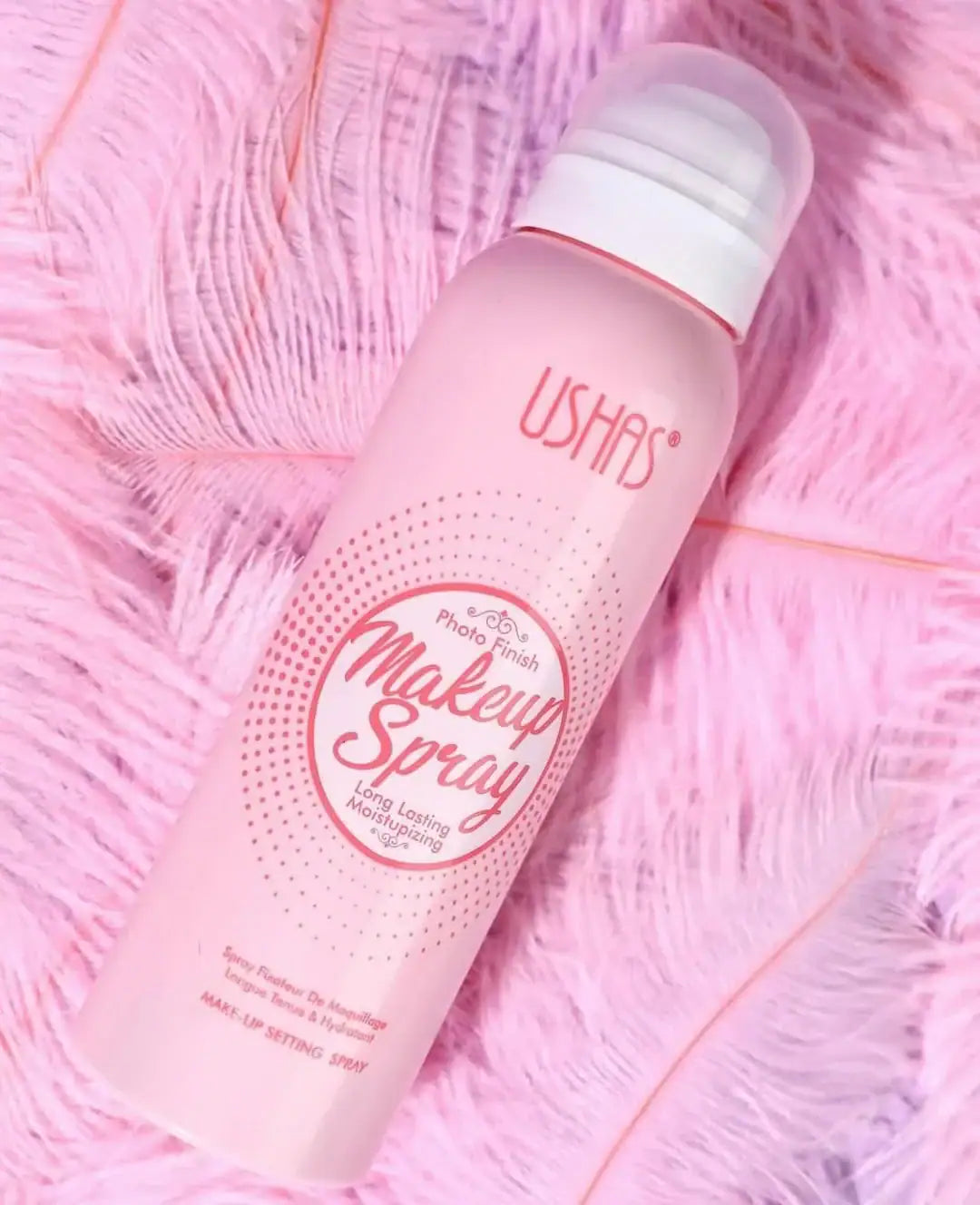 Spray fixator machiaj USHAS FS384 finish proaspat rezistenta lunga durata
