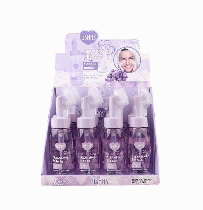 Spuma Demachianta Ushas Grapes Bubble 240g cu Extract Struguri si Periuta Masaj USH-HA073