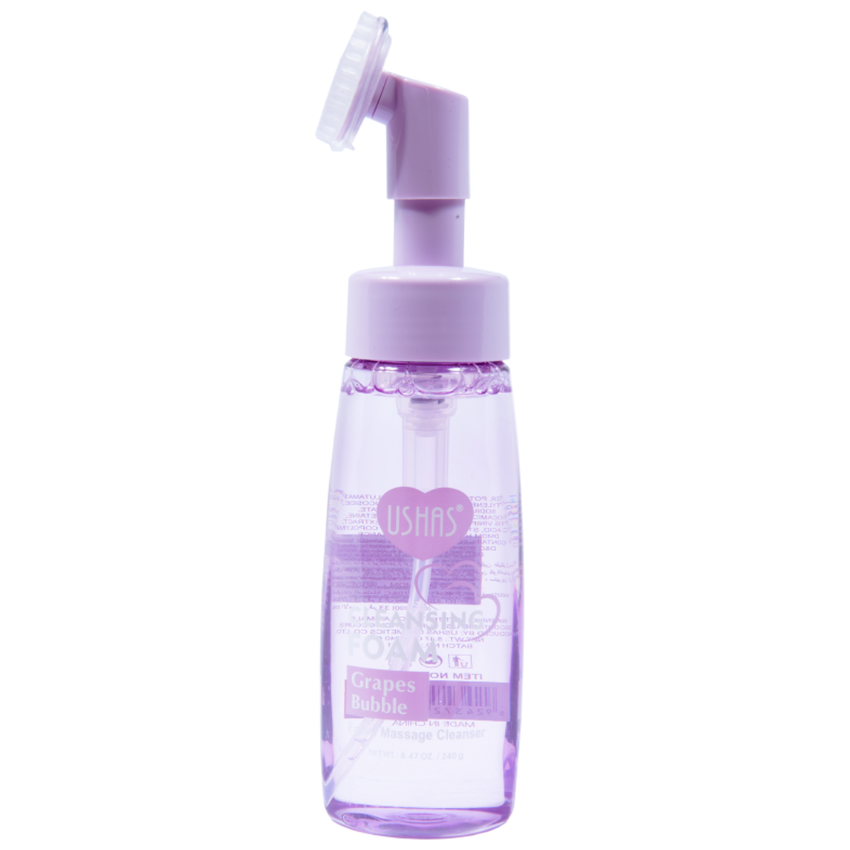 Spuma Demachianta Ushas Grapes Bubble 240g cu Extract Struguri si Periuta Masaj USH-HA073