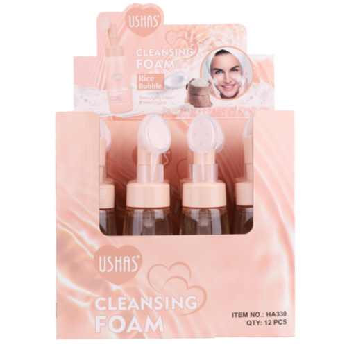 Spuma Demachianta Ushas Rice Bubble 240g cu Masaj Facial Integrat USH-HA330