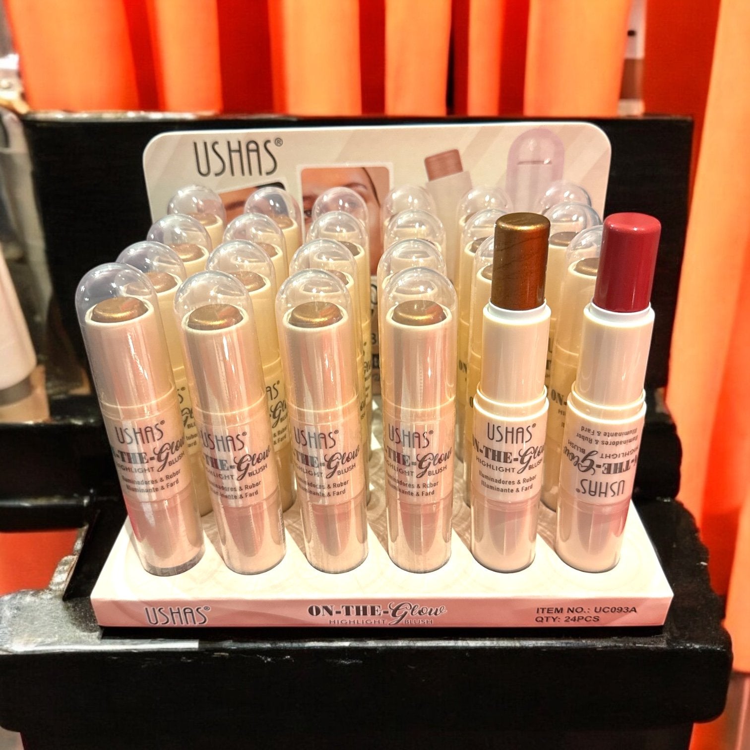 Stick Iluminator & Blush 2 in 1 USHAS On-The-Glow Engros