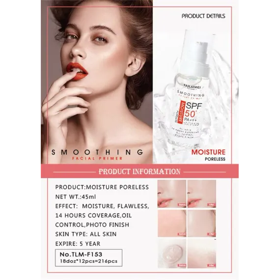 TLM Tailaimei Smoothing Facial Primer SPF 50+ Baza Machiaj F153 Protectie Solara