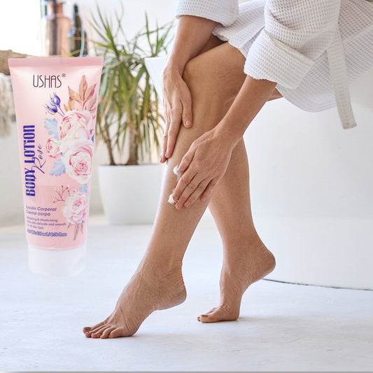 Ushas Body Lotion Trandafiri – Hidratanta Corp Frumos Parfum