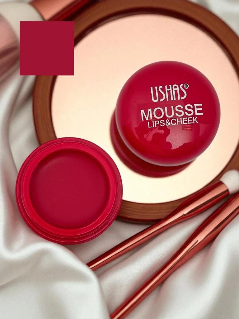 USHAS Mousse Lips & Cheek UC114 – Produs 2 in 1 pentru Buze si Obraji