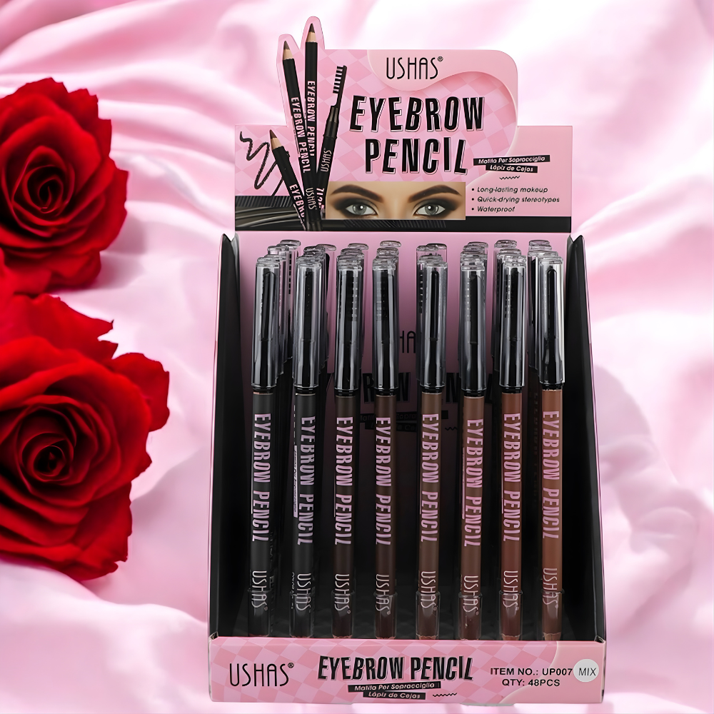 Creion Sprancene Ushas UP007 Waterproof Rezistent Cremos cu Perie Profesional