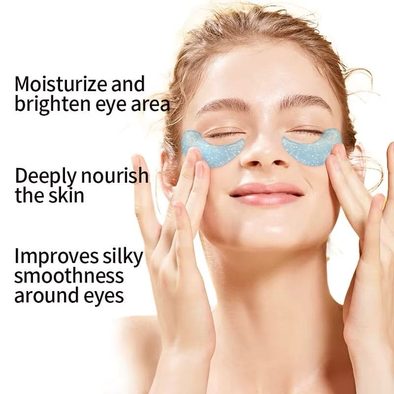 Ushas Glitter Eye Mask acid hialuronic 60 plasturi hidrogel ochi