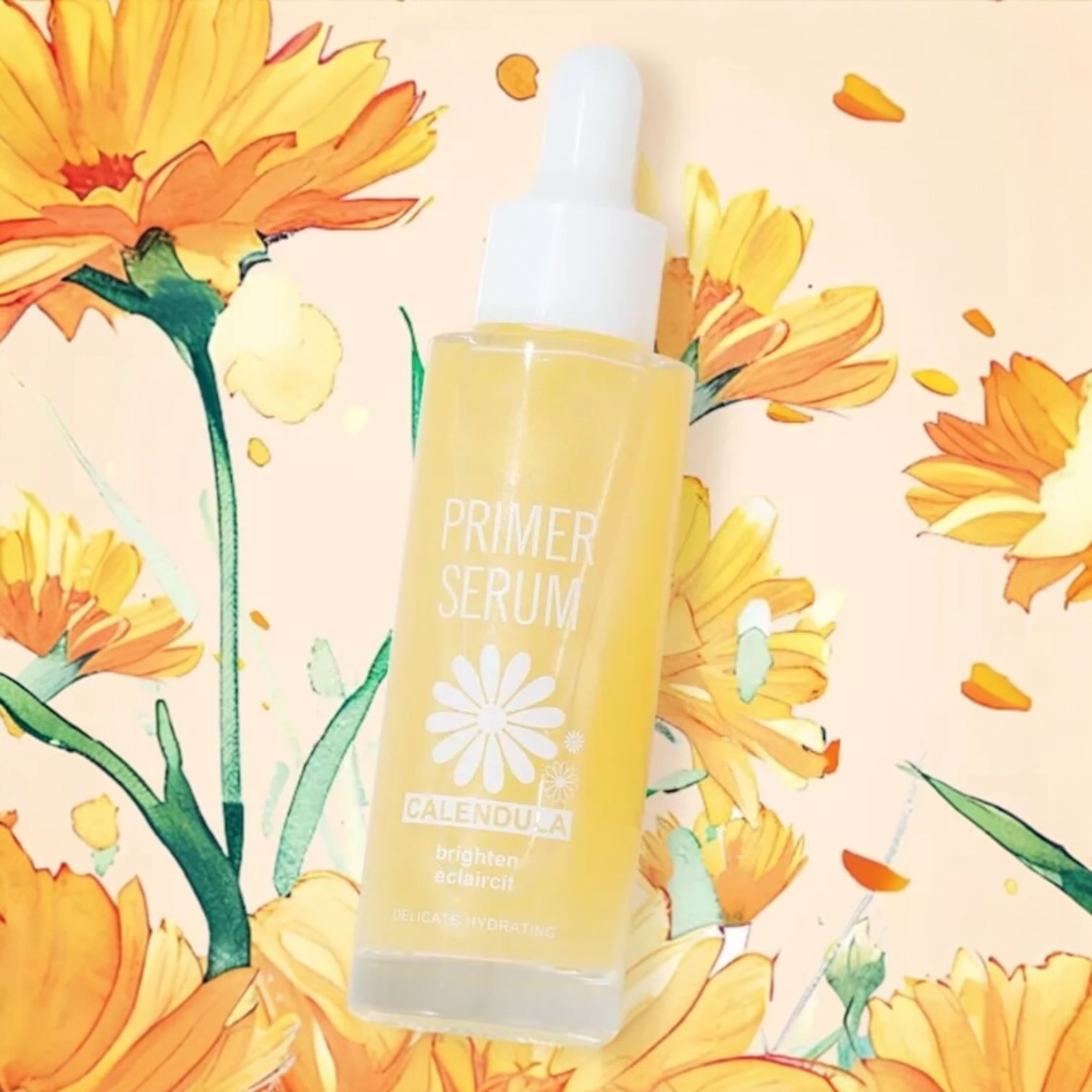 Ushas Primer Serum Galbenele – Hidratare Delicata Luminozitate Ten