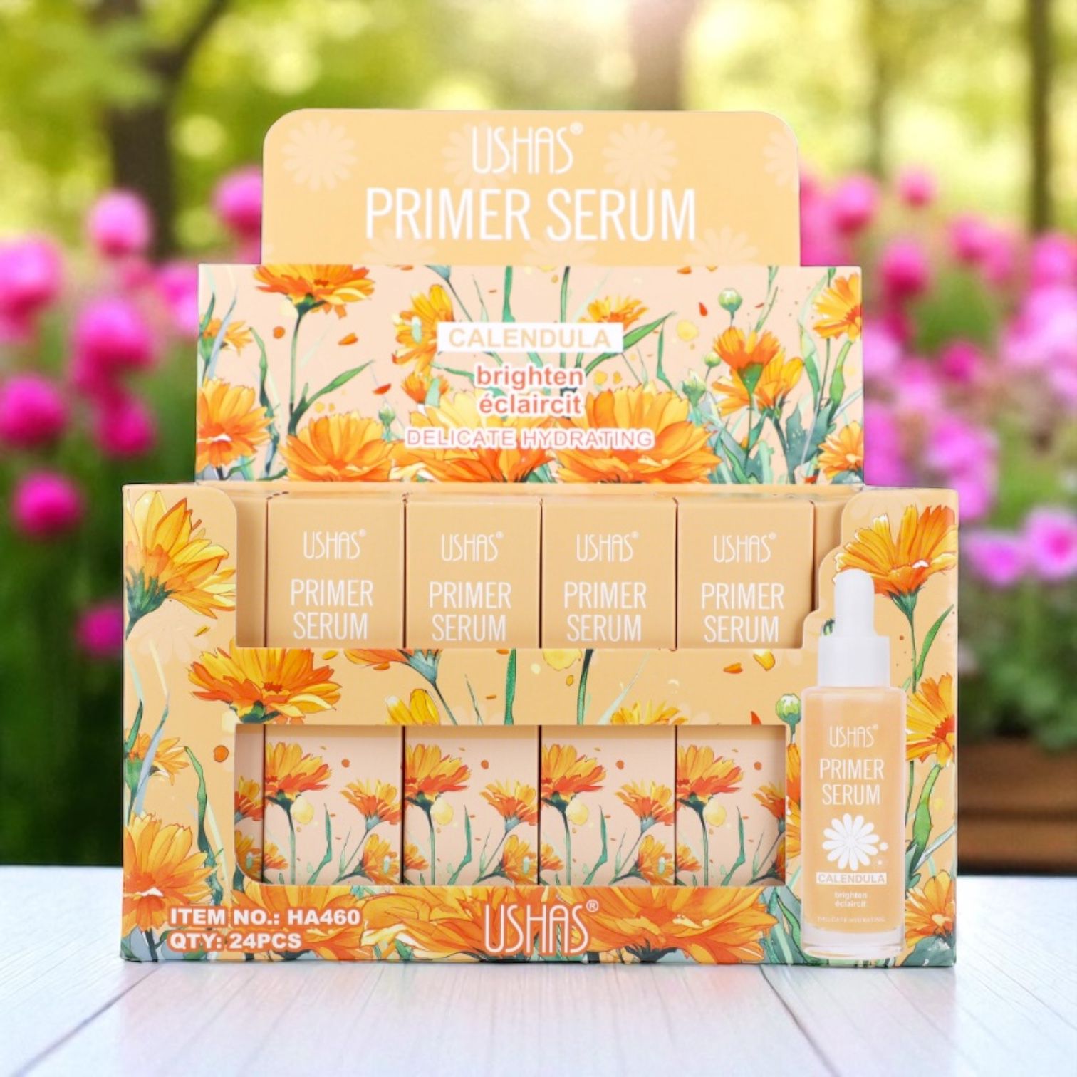 Ushas Primer Serum Galbenele – Hidratare Delicata Luminozitate Ten