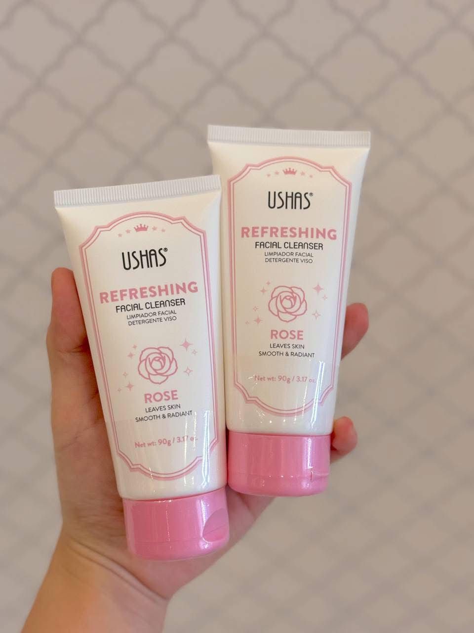 Ushas Rose Facial Cleanser – Gel Curatare Hidratare Extract Trandafir