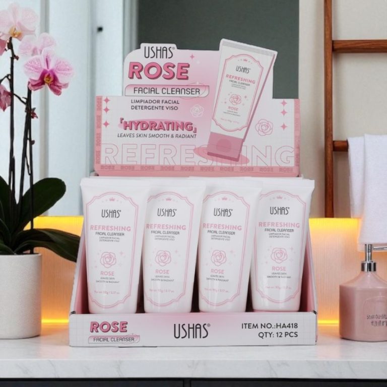 Ushas Rose Facial Cleanser – Gel Curatare Hidratare Extract Trandafir