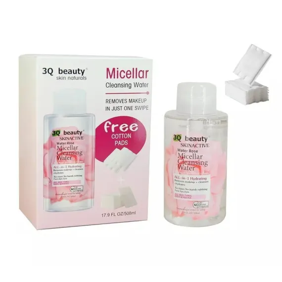Apa Micelara 3Q Beauty 508 ml cu Dischete Cadou
