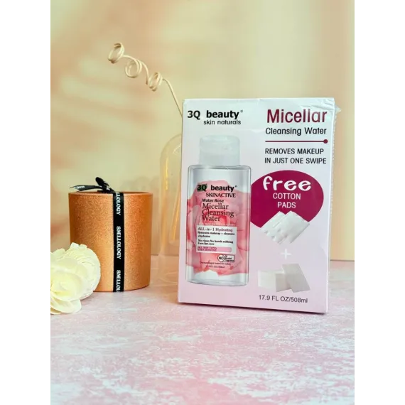 Apa Micelara 3Q Beauty 508 ml cu Dischete Cadou