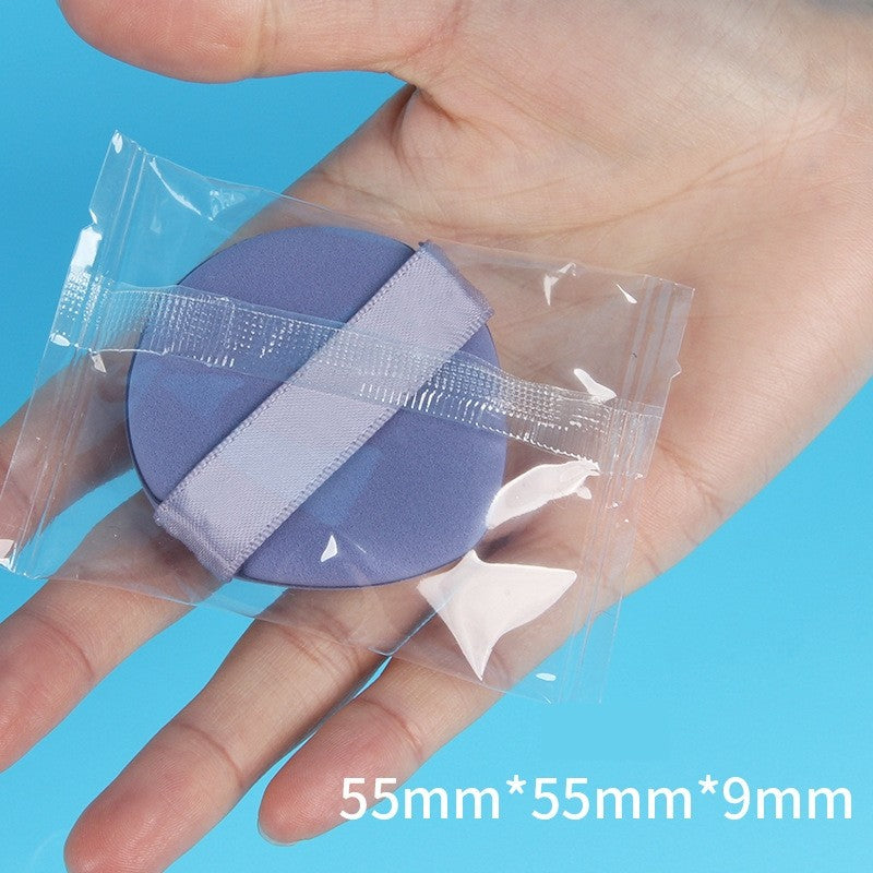 Burete de Machiaj Triunghi Belvia, Reutilizabili, Utilizare Umeda sau Uscata, 5.5 x 5.5 x 0.9 cm, Powder Puff, Mov