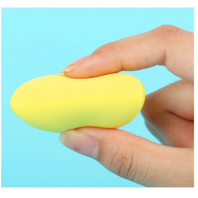 Burete de Machiaj Triunghi Belvia, Reutilizabili, Utilizare Umeda sau Uscata, 5.5 x 5.5 x 0.9 cm, Powder Puff, Galben