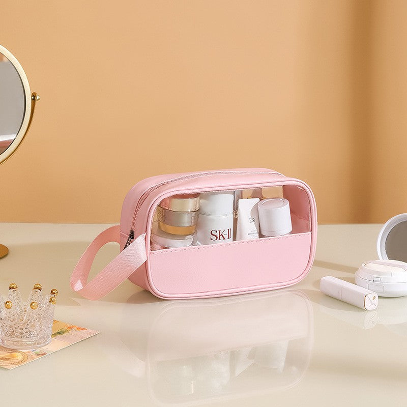 Geanta cosmetice Belvia, pentru voiaj sau organizare, 22 x 12 x 8 cm, roz