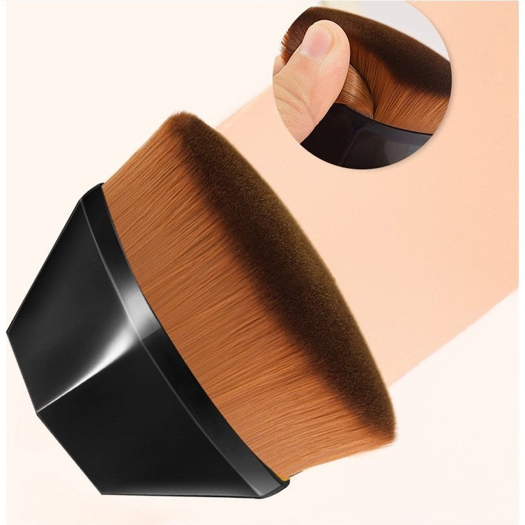 Pensula kabuki plata pentru fond de ten, Belvia, negru