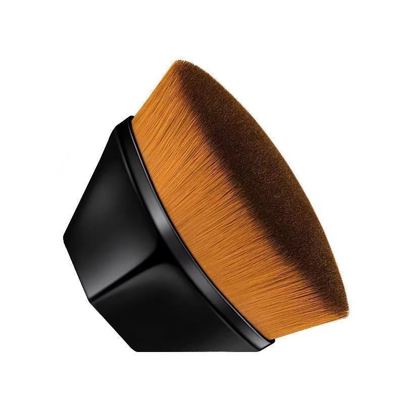 Pensula kabuki plata pentru fond de ten, Belvia, negru