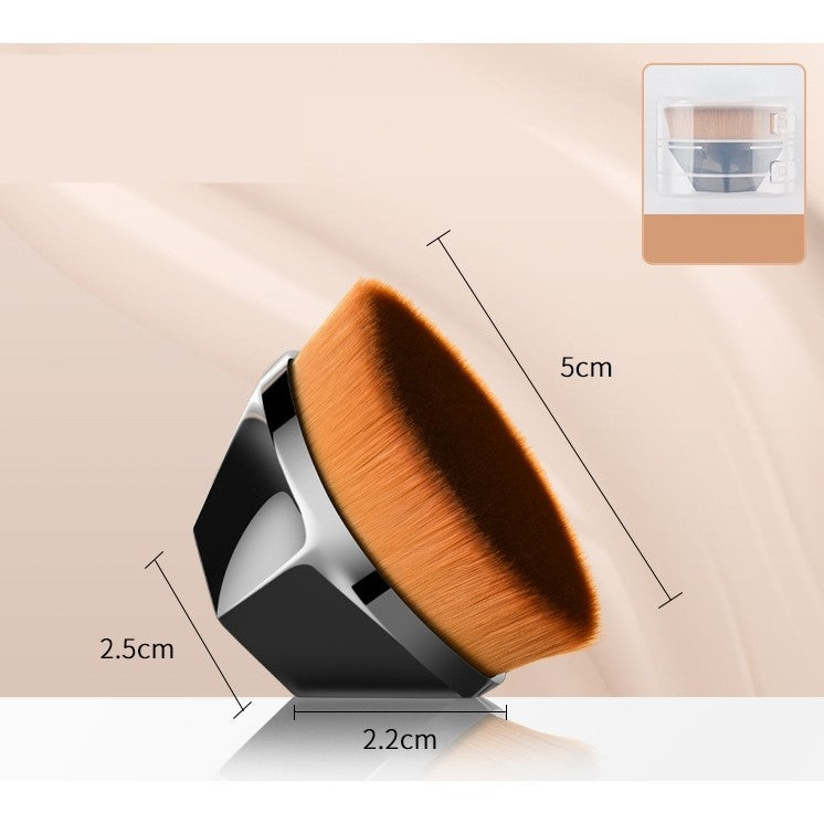 Pensula kabuki plata pentru fond de ten, Belvia, negru