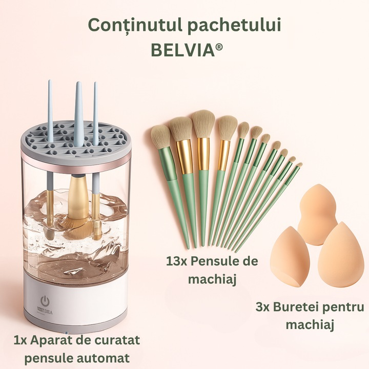 Aparat pentru Curatarea Pensulelor de Machiaj