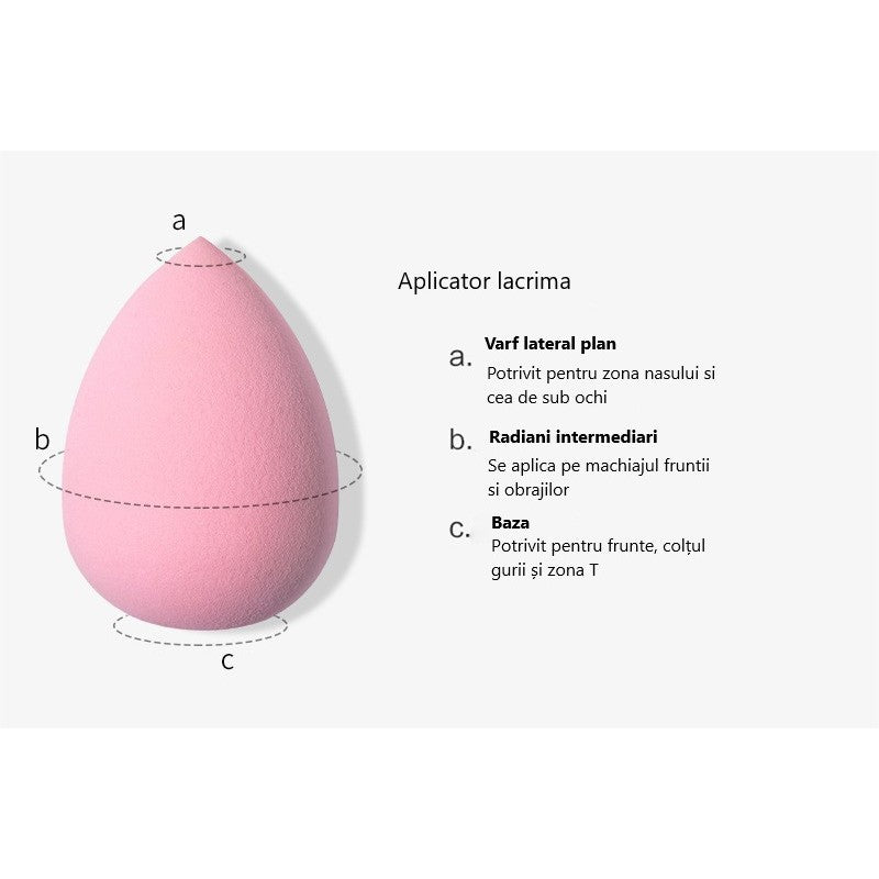 Set Buretei Machiaj, Belvia, Premium, roz, 3 bucati