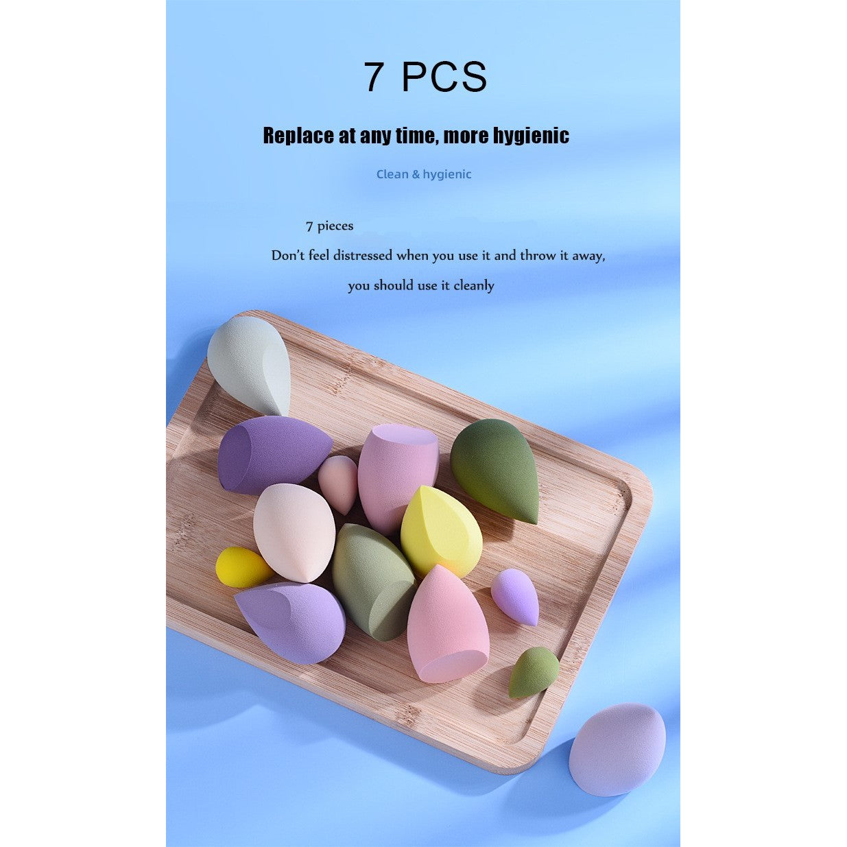 Set Buretei Machiaj, Belvia, Premium, 7 bucati, verde