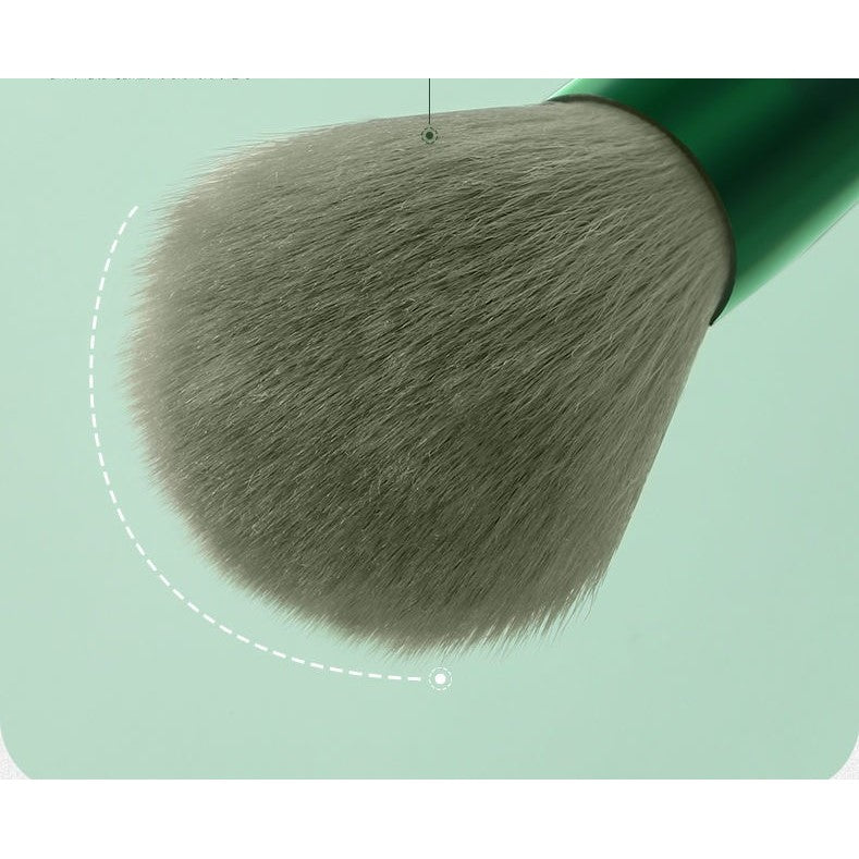 Set 13 pensule pentru machiaj, Belvia, super soft, makeup profesional/incepatori, verde