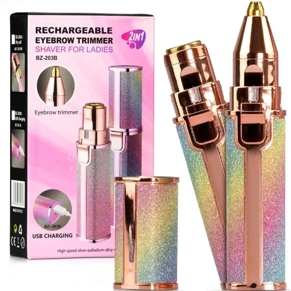 Epilator 2 in 1 pentru Fata si Sprancene, Reincarcabil